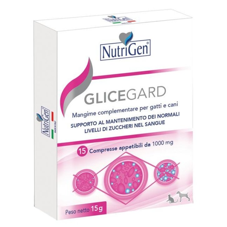 Glicegard Mangime Complementare per Cani e Gatti con Berberis Mirtillo Nero e Cardo Mariano 15 Compresse - Nutrigen