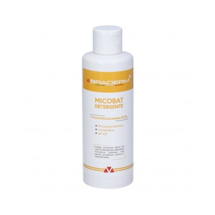 Micobat Detergente Intimo con Azione Antibatterica e Antimicotica 200 ml - Braderm Micobat Detergente Intimo con Azione Antibatterica e Antimicotica 200 ml - Braderm