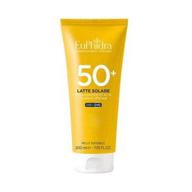 Euphidra Kaleido Latte Solare SPF50+ Resistente All\'acqua 200 ml - ZETA FARMACEUTICI SpA