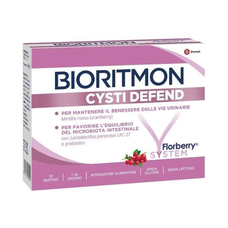 Bioritmon Cysti Defend Integratore per Vie Urinarie con Cranberry e Probiotici 10 Bustine - BIORITMON