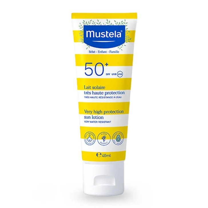 Mustela Latte Solare SPF 50+ Protezione Molto Alta per Neonato Bambino e Famiglia 40 ml - Mustela Mustela Latte Solare SPF 50+ Protezione Molto Alta per Neonato Bambino e Famiglia 40 ml - Mustela