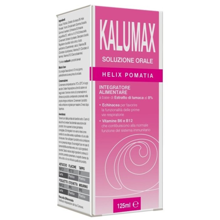 Kalumax Integratore con Estratto di Lumaca e Echinacea per Vie Respiratorie 125 ml - Polifarma Benessere