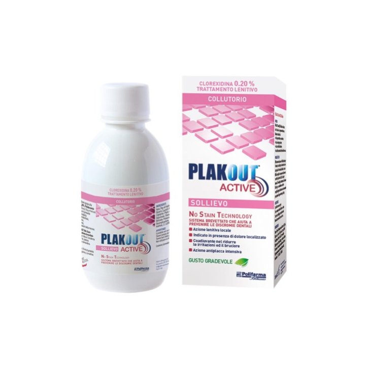 Emoform Plakout Active Sollievo Collutorio Antiplacca con Clorexidina 200 ml - Polifarma Benessere Emoform Plakout Active Sollievo Collutorio Antiplacca con Clorexidina 200 ml - Polifarma Benessere