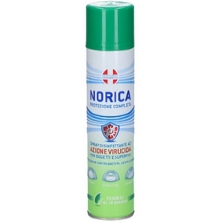 Norica Protezione Completa Spray Disinfettante Virucida per Superfici e Oggetti 300ml - Polifarma Benessere