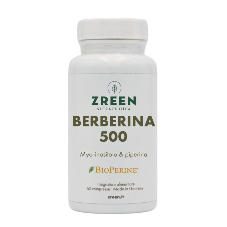Zreen Berberina 500 Integratore per Metabolismo Glucidico e Lipidico 60 Capsule - Zreen