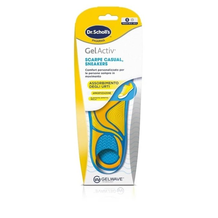 Scholl Gelactiv Solette per Scarpe Casual e Sneakers con Tecnologia Gelwave Taglia L (40-46.5) 1 Paio - Scholl\'s Scholl Gelactiv Solette per Scarpe Casual e Sneakers con Tecnologia Gelwave Taglia L (40-46.5) 1 Paio - Scholl\'s