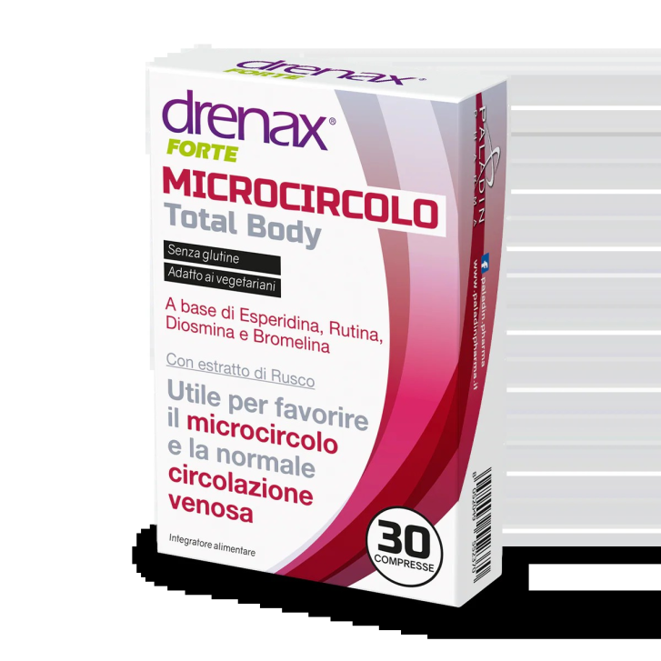 Drenax Forte Microcircolo Total Body Integratore per la Circolazione 60 Compresse - Paladin Pharma
