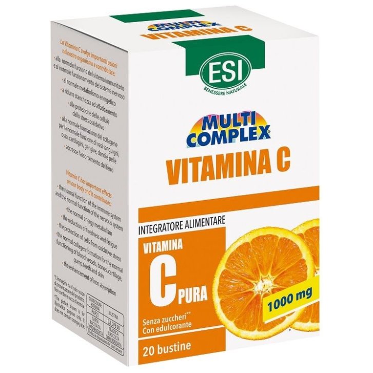 Esi Multicomplex Vit C Integratore di Vitamina C 1000 mg 20 Bustine - ESI