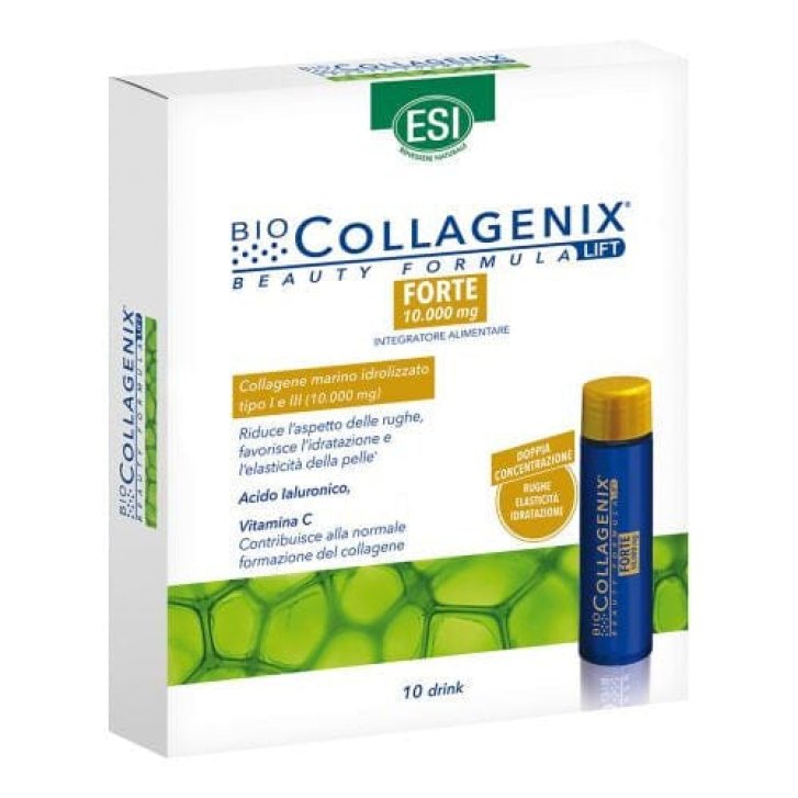 Biocollagenix Ft Integratore Alimentare Liquido al Collagene Marino 10 Drink da 30 ml - ESI Biocollagenix Ft Integratore Alimentare Liquido al Collagene Marino 10 Drink da 30 ml - ESI