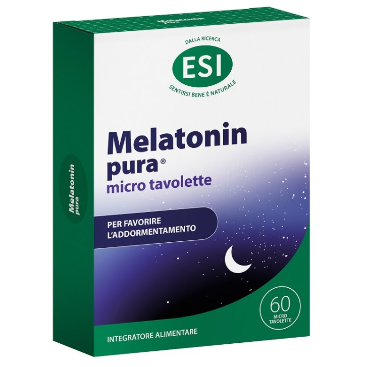 Esi Melatonin Pura Integratore per il Sonno con Melatonina 60 Microtavolette - ESI