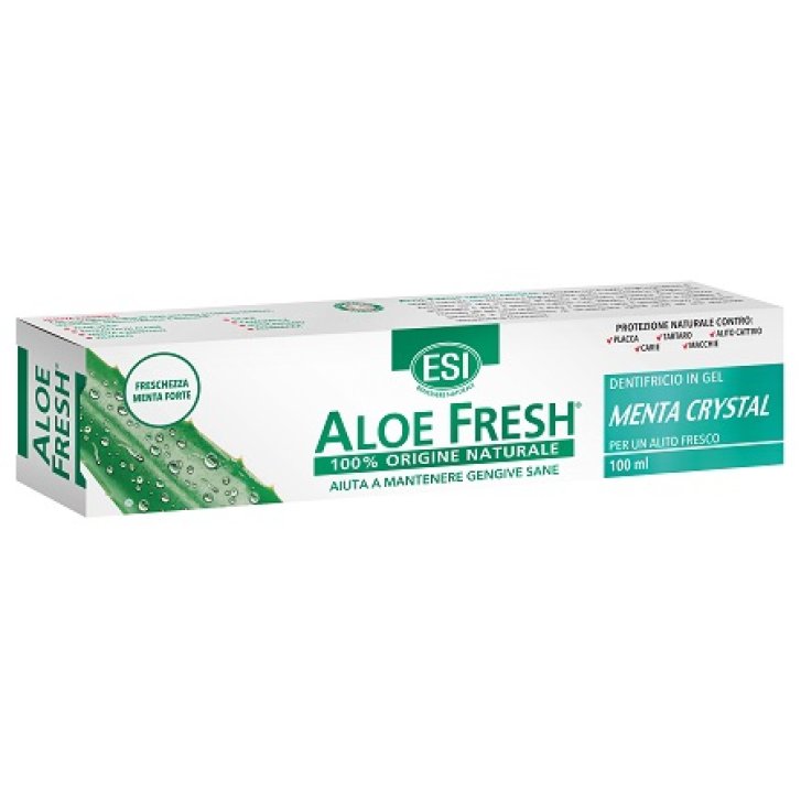 Esi Aloe Fresh Menta Crystal Dentifricio in Gel con Aloe Vera e Xilitolo 100 ml - ESI