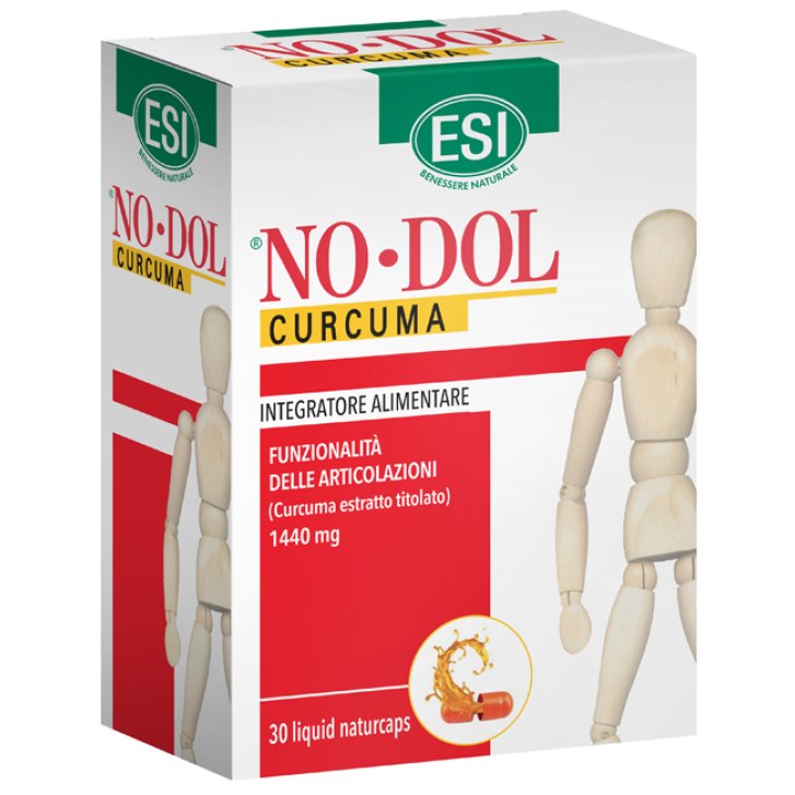 Esi No Dol Curcuma Integratore per Articolazioni 30 Naturcaps Liquid - ESI