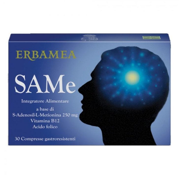 Same Integratore Alimentare con SAMe Acido Folico e Vitamina B12 30 Compresse - ERBAMEA