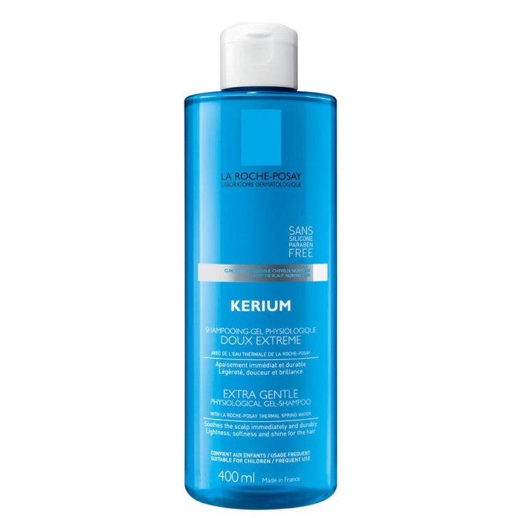 Kerium Doux Shampoo Gel Lenitivo per Cuoio Capelluto Sensibile 400ml - La Roche Posay