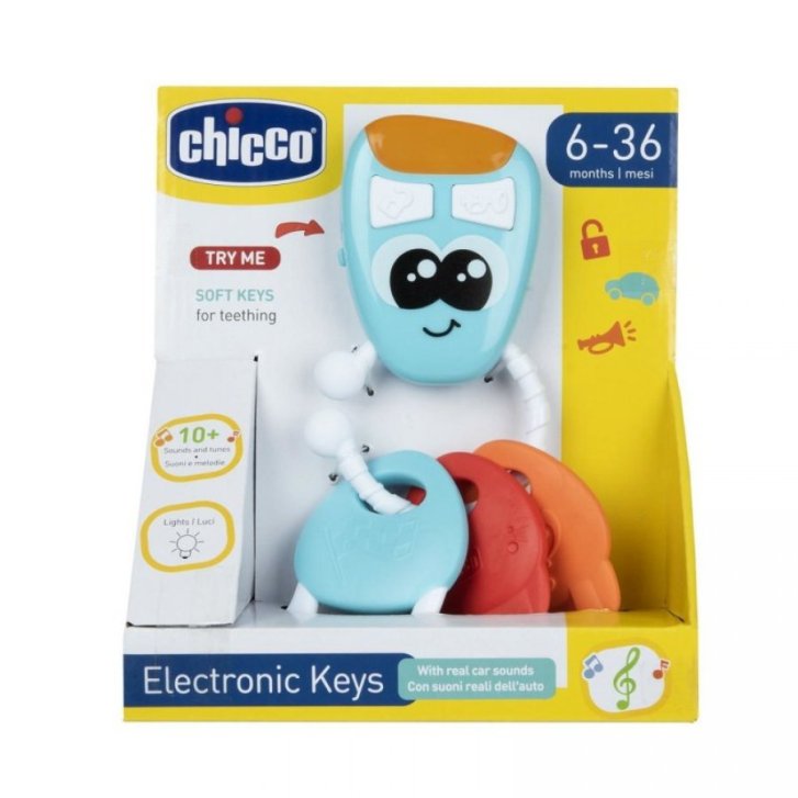 Chicco Gioco Chiavi Elettroniche Educative per Bambini 6-36 Mesi con Luci e Suoni 1 Pezzo - Chicco Chicco Gioco Chiavi Elettroniche Educative per Bambini 6-36 Mesi con Luci e Suoni 1 Pezzo - Chicco