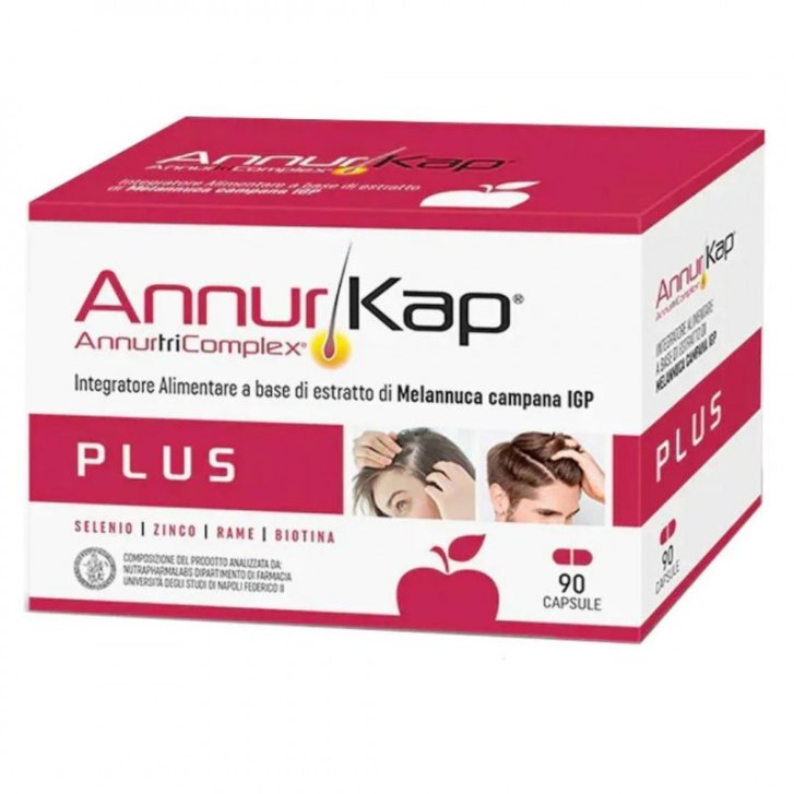 Annurkap Plus Integratore Alimentare per Capelli con Procianidina B2 90 Capsule - DI-VA