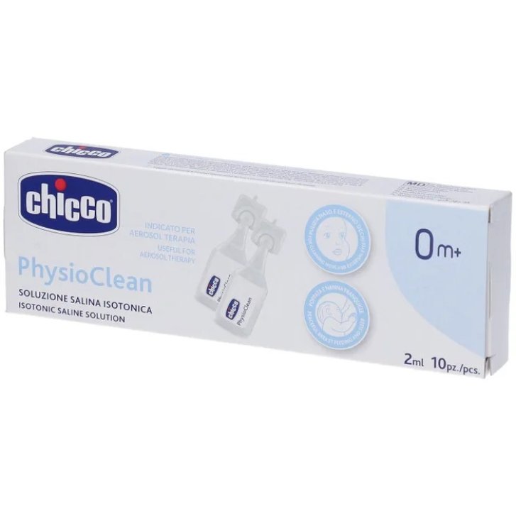 Physioclean Soluzione Salina Isotonica per Igiene Nasale e Oculare 10 Flaconcini da 2 ml - Chicco