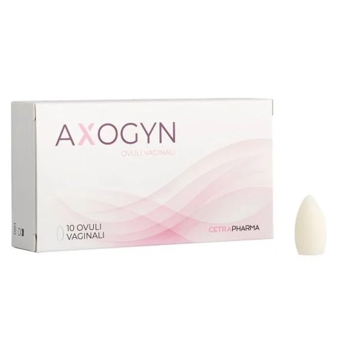 Axogyn Ovuli Vaginali con Acido Ialuronico e Acido Lattico 10 Pezzi - Cetra Pharma