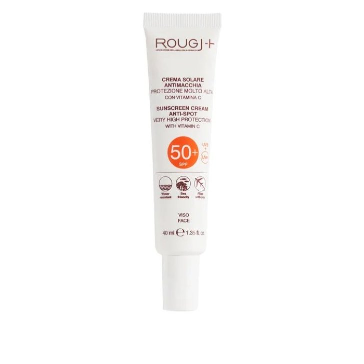Rougj Crema Solare Viso 50+ Antimacchia con Niacinamide e Vitamine C E 40 ml - Rougj