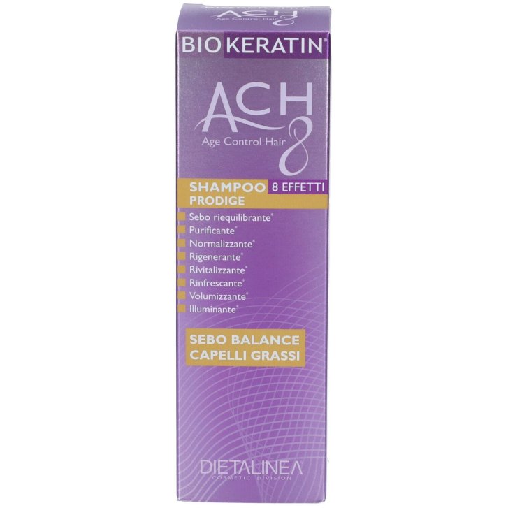 Biokeratin Ach8 Shampoo Sebo Equilibrante per Capelli Grassi 200ml - BIOKERATIN
