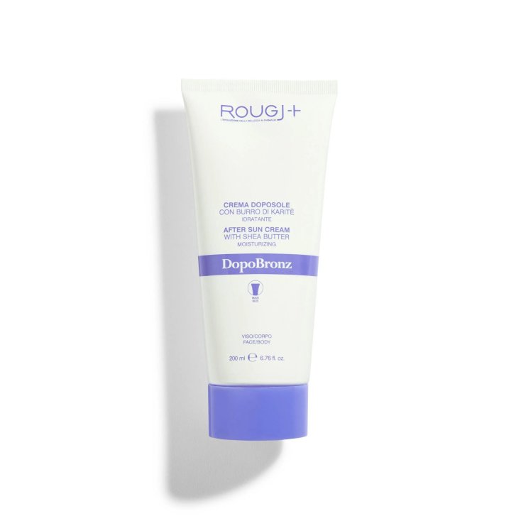 Rougj DopoBronz Maxi Crema Doposole Idratante con Burro di Karitè e Olio di Avocado 200 ml - Rougj