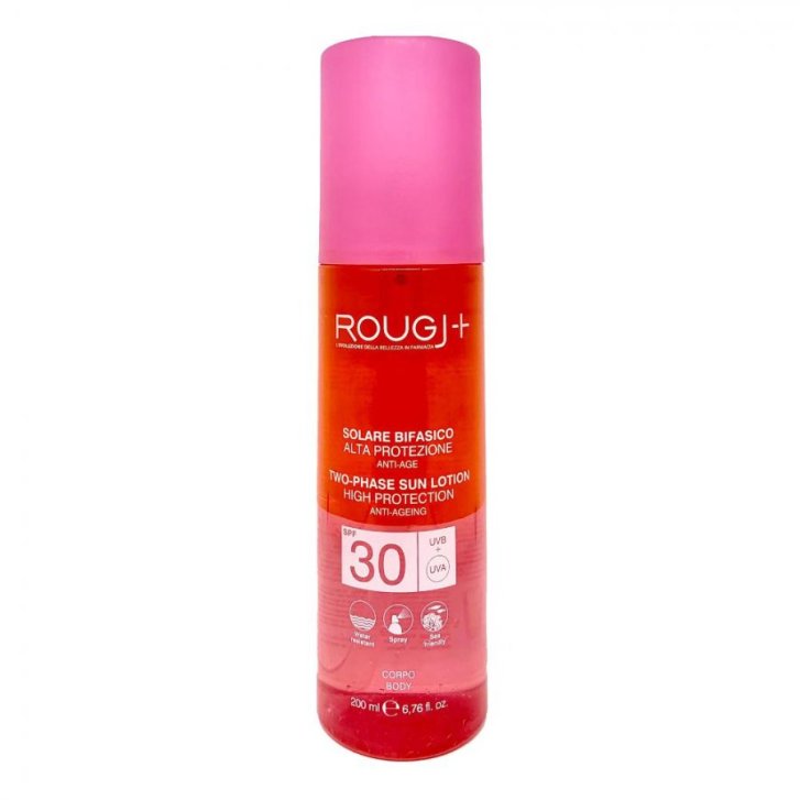 Rougj Solare Bifasico Spf30 Anti-Age Protezione Alta Pelli Sensibili 200ml - Rougj