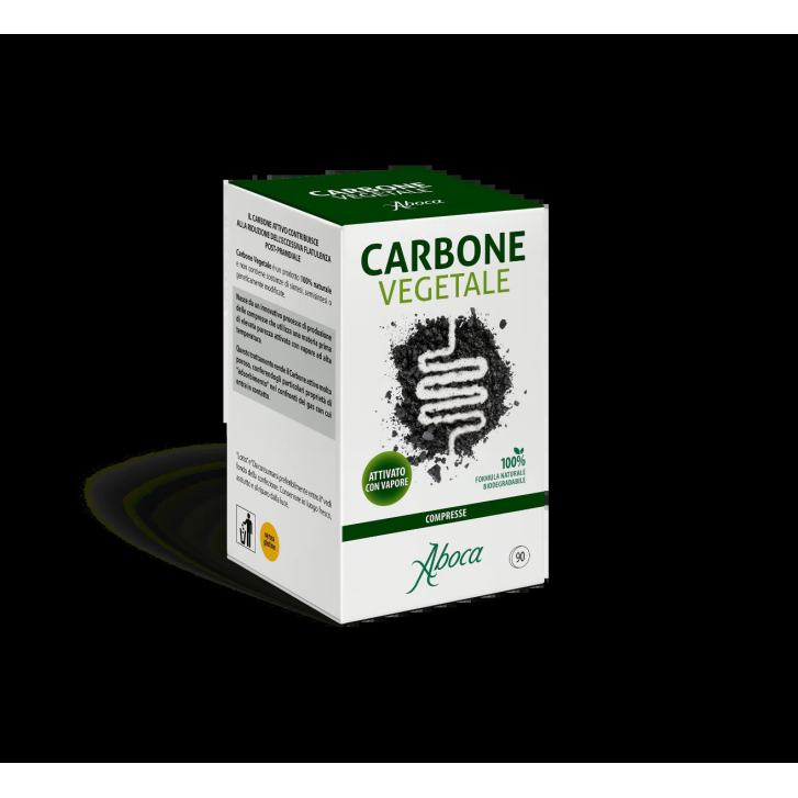Carbone Vegetale Integratore per Flatulenza Post-Prandiale 90 Compresse - Aboca Carbone Vegetale Integratore per Flatulenza Post-Prandiale 90 Compresse - Aboca