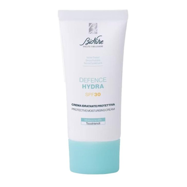 Defence Hydra SPF30 Crema Idratante Protettiva con Acido Ialuronico 50 ml - BioNike