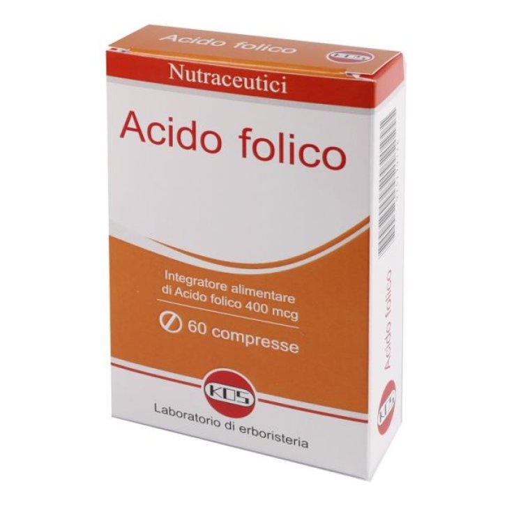 Acido Folico 400mcg Integratore Alimentare 60 Compresse - KOS