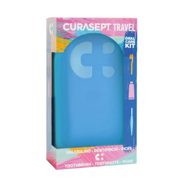 Curasept Travel Kit Igiene Orale con Spazzolino Dentifricio e Scovolini 20 ml - CURASEPT
