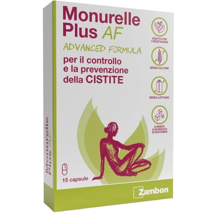 Monurelle Plus AF Dispositivo Medico per Cistite 15 Capsule - Zambon