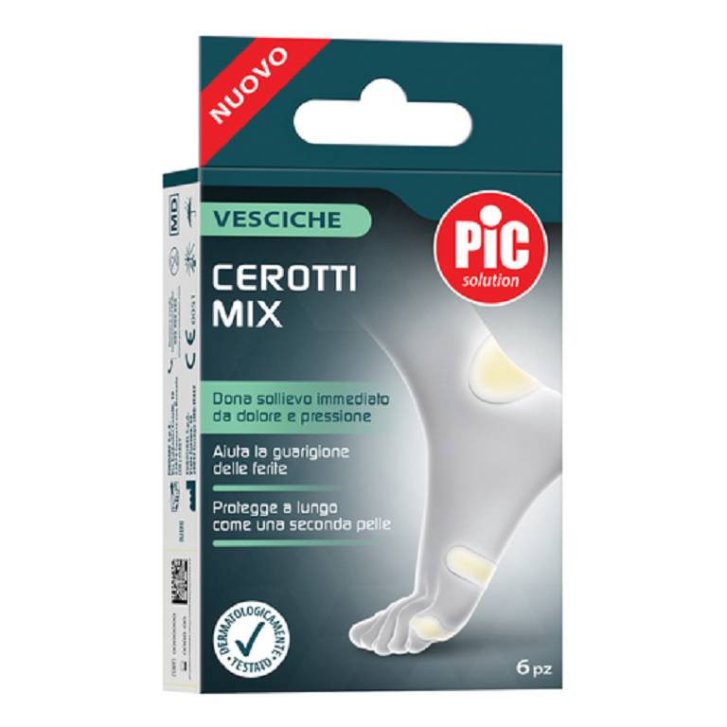 PIC Cerotti Mix per Vesciche Idrocolloidali 6 Pezzi - Pikdare