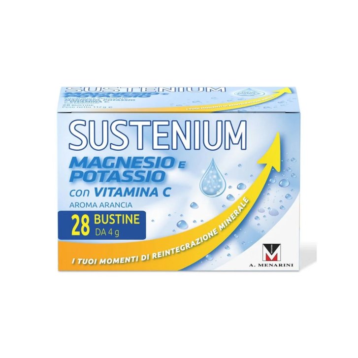 Sustenium Magnesio E Potassio Integratore Alimentare Con Vitamina C 28 Bustine - Sustenium Sustenium Magnesio E Potassio Integratore Alimentare Con Vitamina C 28 Bustine - Sustenium