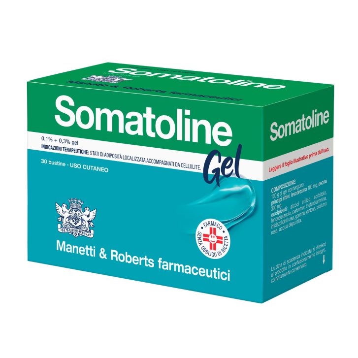 Somatoline Gel 0,1% + 0,3% per Adiposità Localizzata 30 Bustine - Somatoline