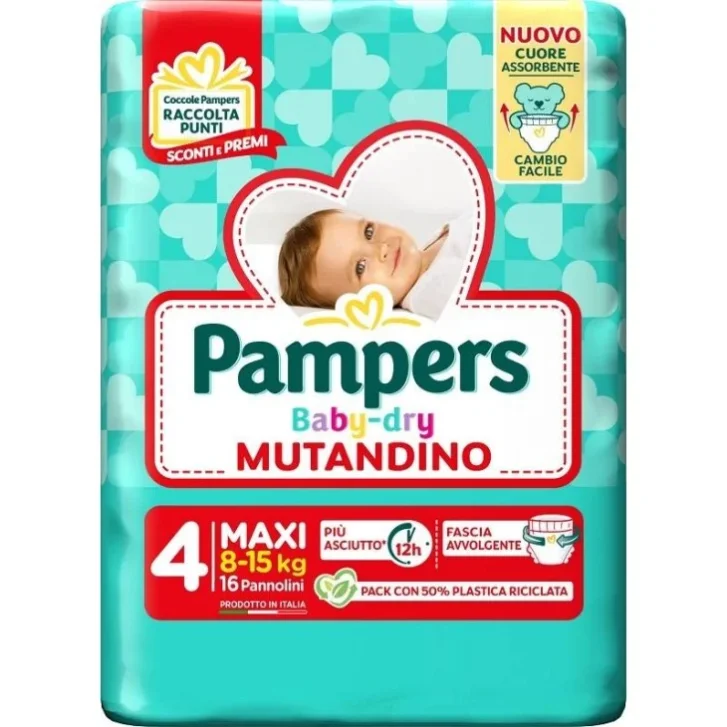 Pampers Baby Dry Pannolino Mutandina Extra Large 13 Pezzi - Pampers Pampers Baby Dry Pannolino Mutandina Extra Large 13 Pezzi - Pampers