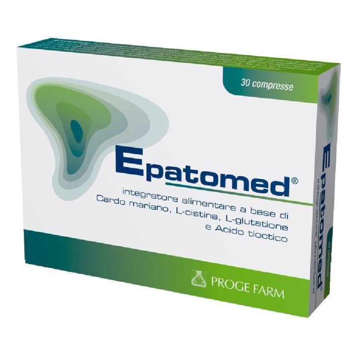 Epatomed Integratore Alimentare per Funzionalità Epatica con Cardo Mariano 30 Compresse - Proge Farm