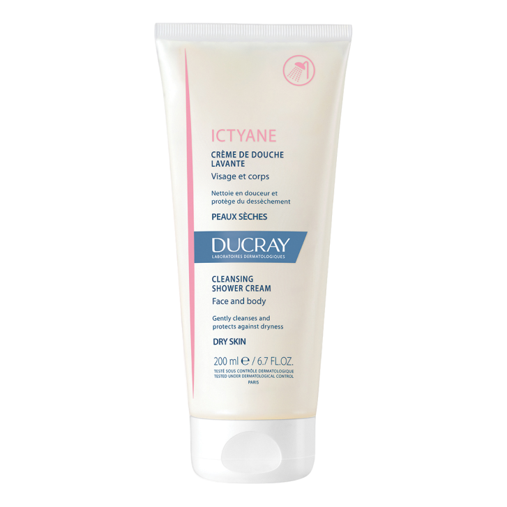Ictyane Crema Doccia Detergente Pelli Secche e Delicate 200ml - Ducray