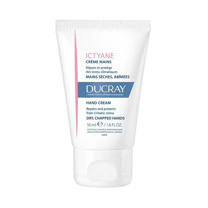Ducray Ictyane Crema Mani Idratante e Riparatrice per Mani Secche 50ml - Ducray