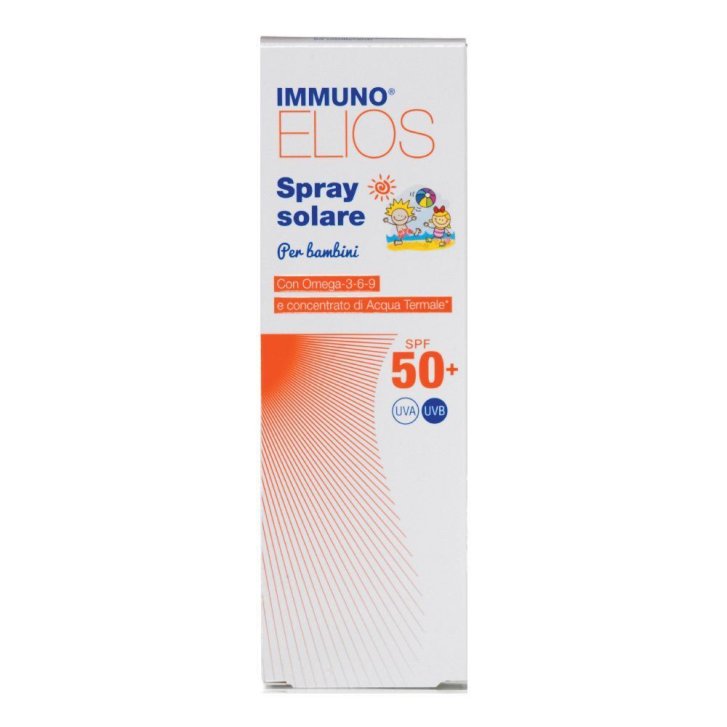Immuno Elios Spray Solare Spf50+ Bambini con Acqua Termale e Oli Vegetali 200ml - Morgan Srl
