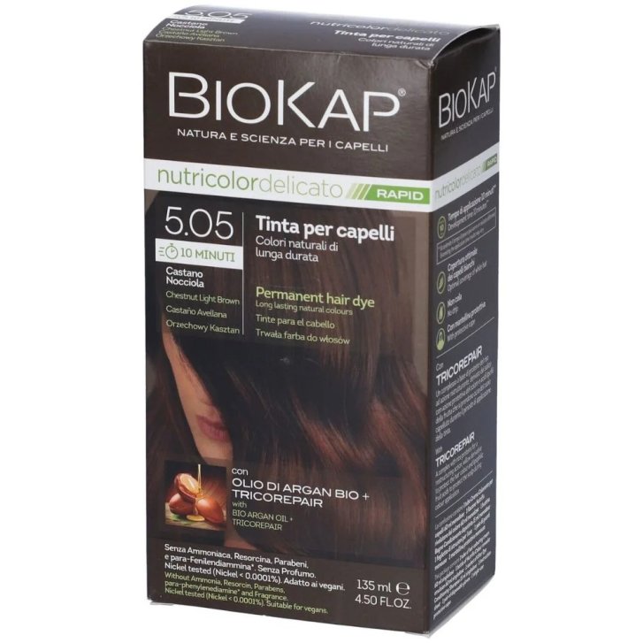 Biokap Nutricolor Delicato Rapid Tinta Permanente con Olio di Argan Bio 135 ml - Biokap Biokap Nutricolor Delicato Rapid Tinta Permanente con Olio di Argan Bio 135 ml - Biokap