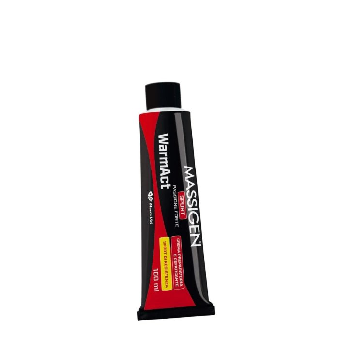 Massigen Sport Warmact Crema Sportiva per Preparazione e Defaticamento Muscolare 100 ml - Massigensport