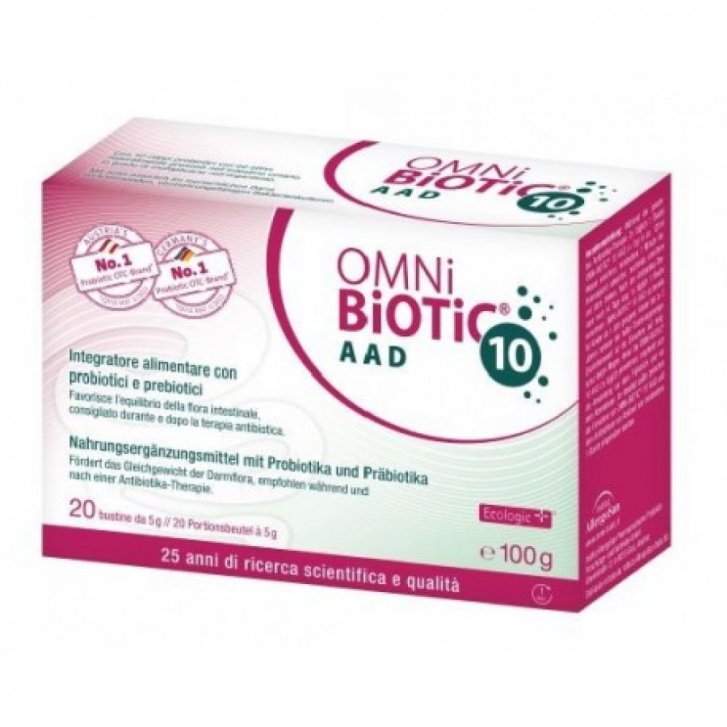 Omni Biotic 10 Aad Kids Integratore Probiotici e Prebiotici 20 Bustine