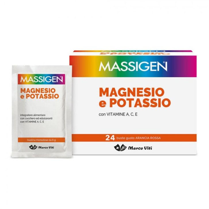 Massigen Magnesio E Potassio Integratore Alimentare Con Vitamine 24 Bustine - Marco Viti