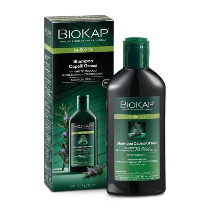Biokap B Shampoo Capelli Grassi con Abete Bianco e Aloe Vera Bio 200 ml - Biokap