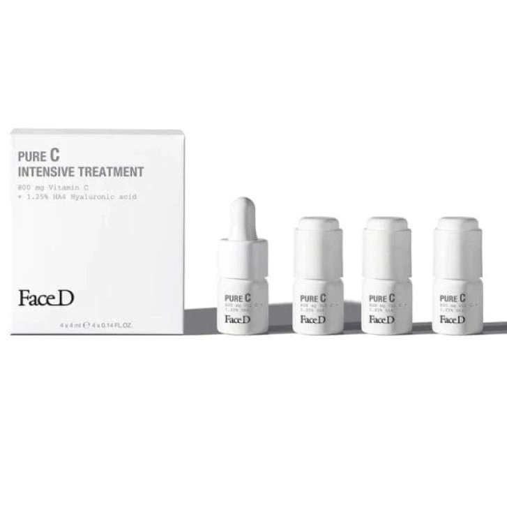 Face D Pure C Vitamina C Pura 16% in Acido Ialuronico 4x4ml - FaceD
