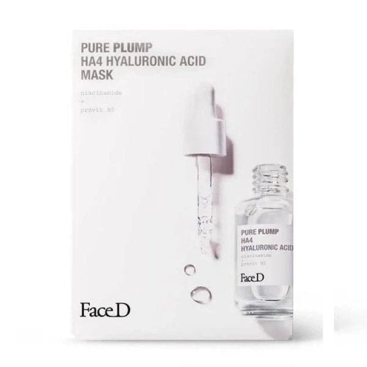 Face D Maschera Pure Plump HA4 Acido Ialuronico Monodose Idratante Intensiva 17 ml - Face D