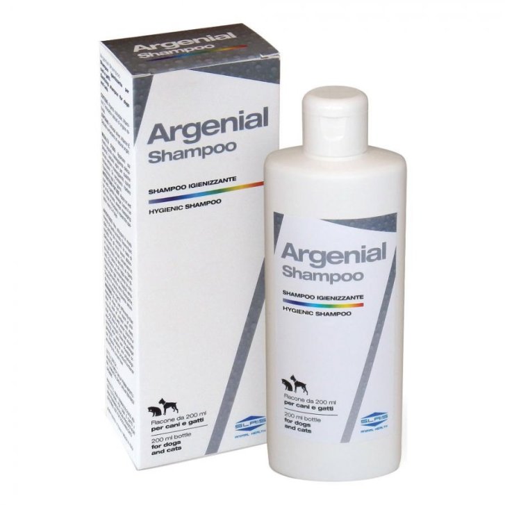 Argenial Shampoo Igienizzante per Cani e Gatti con Argento Colloidale 200 ml - SLAIS
