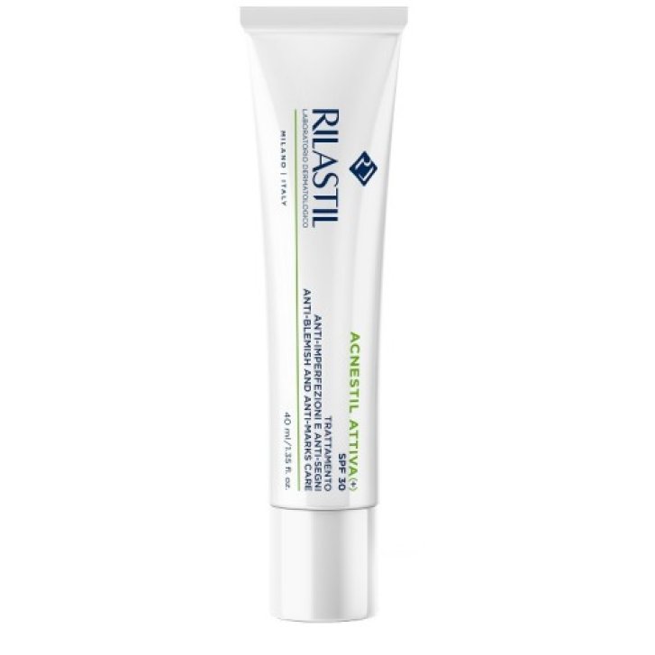 Rilastil Acnestil Attiva+ Trattamento Anti-Imperfezioni e Anti-Segni con Niacinamide SPF30 40ml - Rilastil