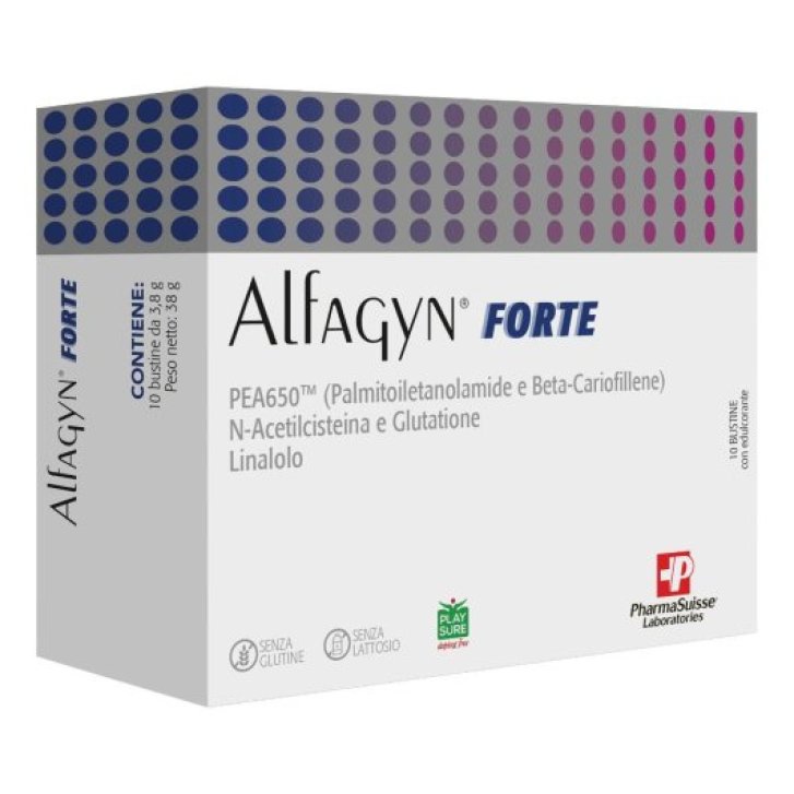 Alfagyn Forte Integratore con PEA650 e Vitamina C 10 Bustine - Pharmasuisse Laboratories