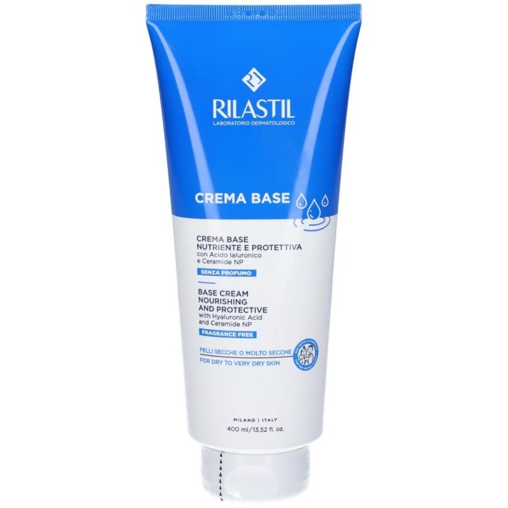 Rilastil Crema Base Nutriente Protettiva con Ceramide NP e Sodio Ialuronato 400 ml - Rilastil